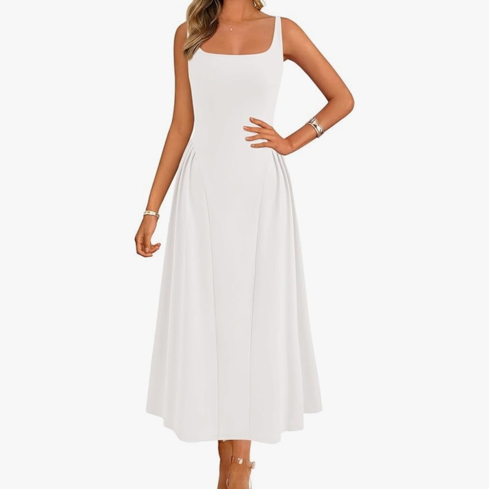 Chic White Midi Dress
